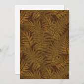 Autumnal fern on brown (Front/Back)
