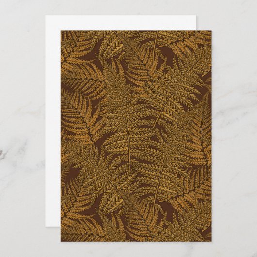 Autumnal fern on brown (Front/Back)