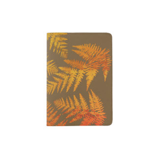 Autumnal ferns. passport holder