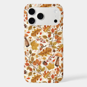 Autumnal forest on off white iPhone 17 pro max case