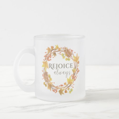 Autumnal Frosted Glass 10 oz Coffee Mug