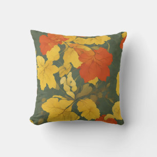 Autumnal Gold Throw Pillow