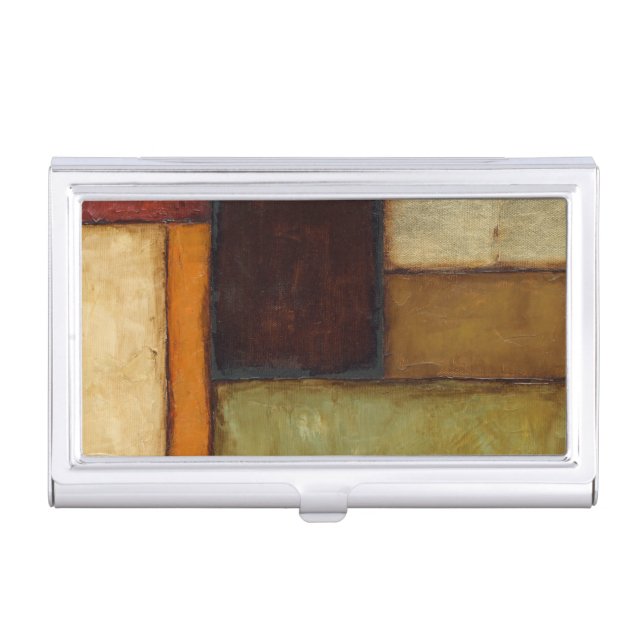 Autumnal Impressionist by Jennifer Goldberger Business Card Holder (Front)