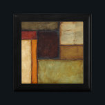 Autumnal Impressionist by Jennifer Goldberger Gift Box<br><div class="desc">Autumnal colors permeate this impressionist painting by Jennifer Goldberger. Red,  brown,  tan and dark orange populate the geometric panels that make up the background of this piece. Buy a copy today!</div>