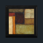 Autumnal Impressionist by Jennifer Goldberger Gift Box<br><div class="desc">Autumnal colors permeate this impressionist painting by Jennifer Goldberger. Red,  brown,  tan and dark orange populate the geometric panels that make up the background of this piece. Buy a copy today!</div>
