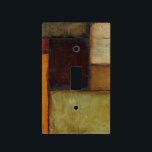 Autumnal Impressionist by Jennifer Goldberger Light Switch Cover<br><div class="desc">Autumnal colors permeate this impressionist painting by Jennifer Goldberger. Red,  brown,  tan and dark orange populate the geometric panels that make up the background of this piece. Buy a copy today!</div>