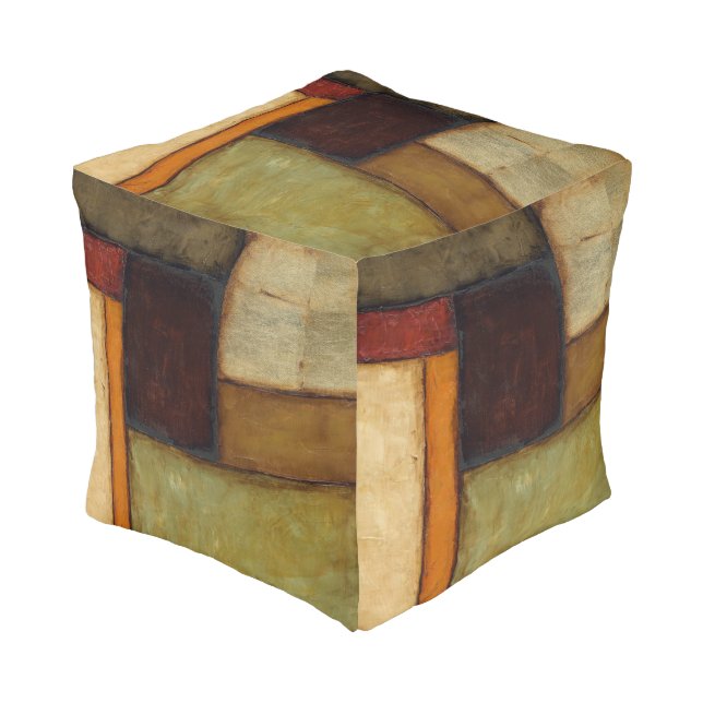 Autumnal Impressionist by Jennifer Goldberger Pouf (Angled Front)