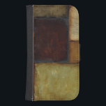 Autumnal Impressionist by Jennifer Goldberger Phone Wallet<br><div class="desc">Autumnal colors permeate this impressionist painting by Jennifer Goldberger. Red,  brown,  tan and dark orange populate the geometric panels that make up the background of this piece. Buy a copy today!</div>
