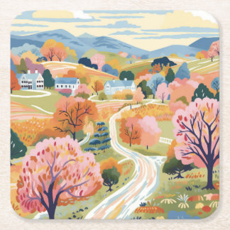 Autumnal Landscape Coaster