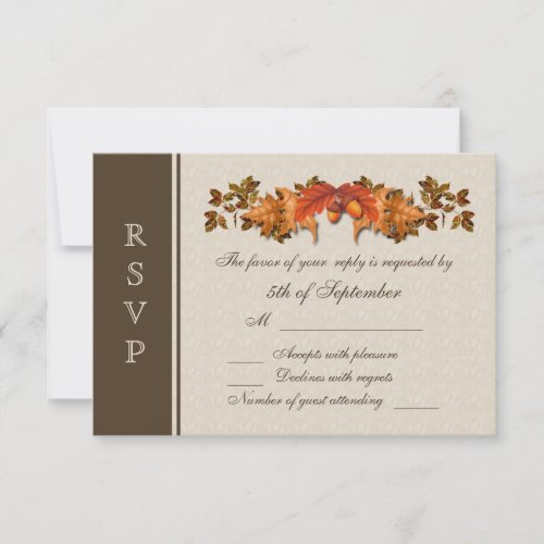Autumnal leaves RSVP