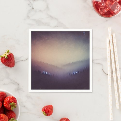 Autumnal Ombre Dusky Morning Decoupage Napkins