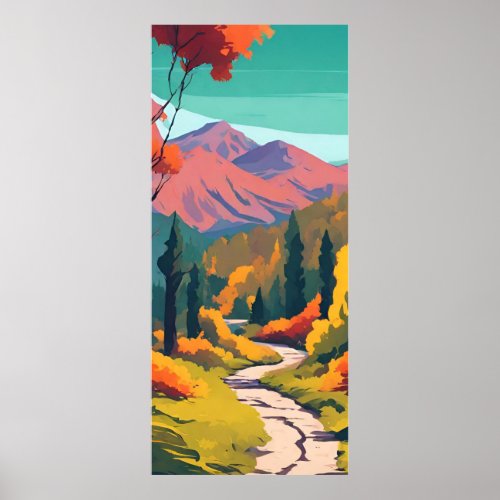 Autumnal Pathway Poster