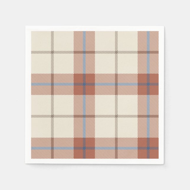 Autumnal Plaid Napkins (Front)