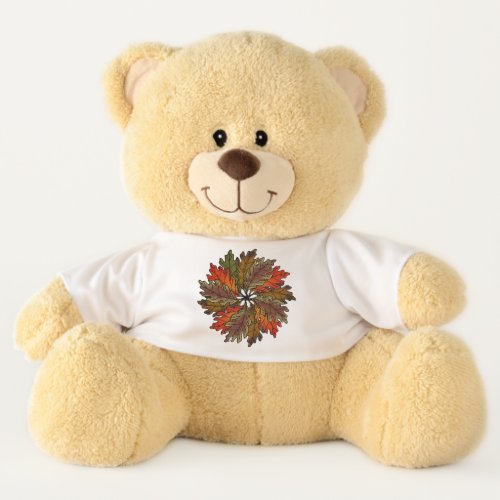 Autumnal Rainbow Teddy Bear