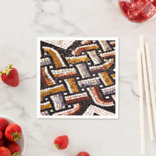 Autumnal Roman Mosaic Napkins