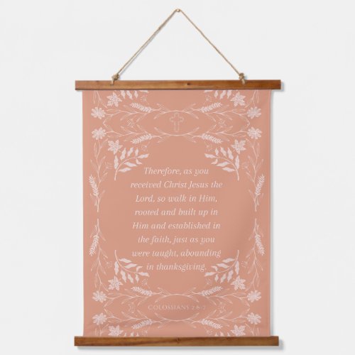 Autumnal Scripture_themed Wood Wall Tapestry