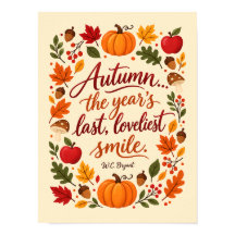 Autumnal Smile Quote