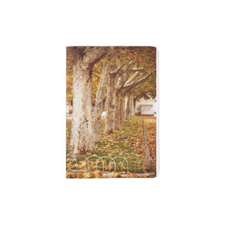 Autumnal stamp of an urban park passport holder