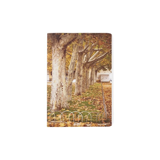 Autumnal stamp of an urban park passport holder (Front)