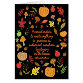 Autumnal Sunshine (Front)