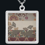 Autumnal Tapestry II Silver Plated Necklace<br><div class="desc">Home Décor</div>