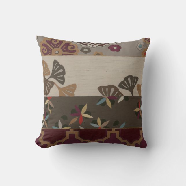 Autumnal Tapestry II Throw Pillow (Front)