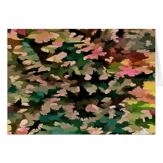 Autumnal Tones Camouflage Pattern Cards (Front Horizontal)