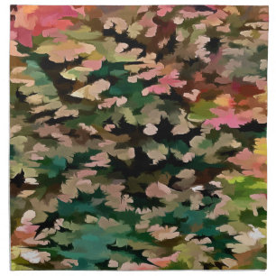 Autumnal Tones Camouflage Pattern Cloth Napkin
