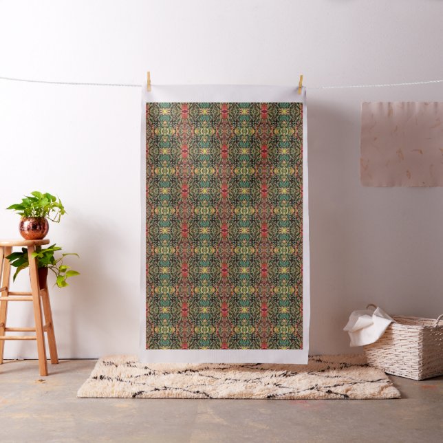 Autumnal Tones Camouflage Pattern Fabric (In Situ)