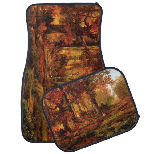 Autumnal Trees in Cresheim Glen Philadelphia Car Floor Mat