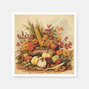 Autumn's Abundance: Bountiful Feast Napkins