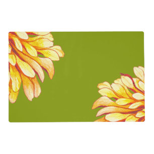 Autumn's Arrival on a Laminated Placemat (D)