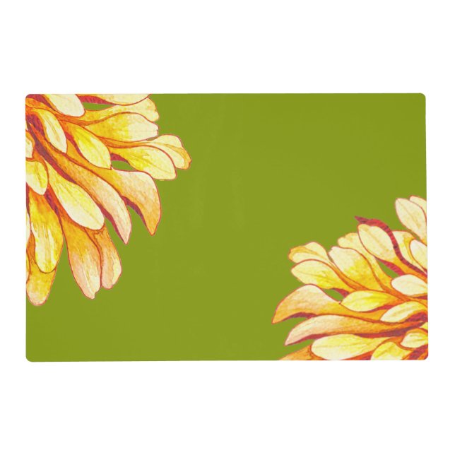 Autumn's Arrival on a Laminated Placemat (D) (Front)