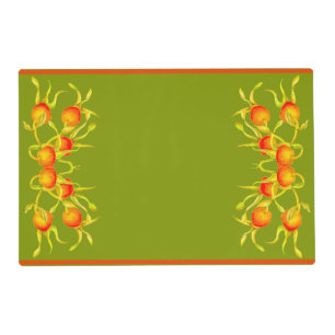 Autumn's Arrival on a Laminated Placemat (R)