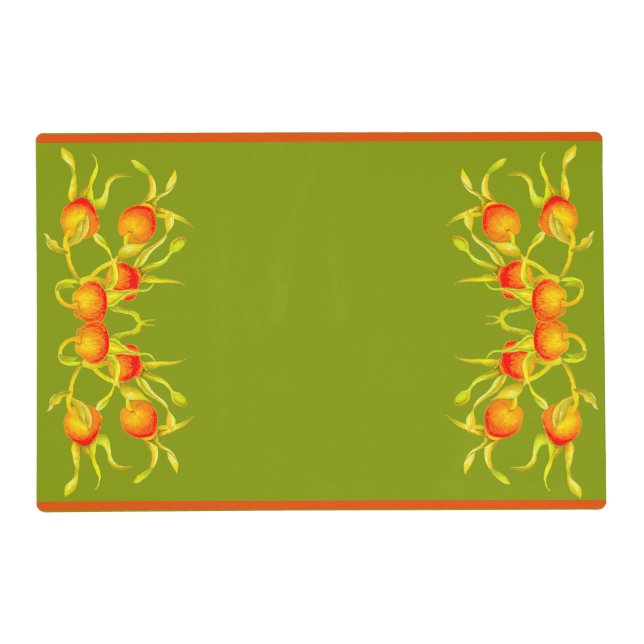 Autumn's Arrival on a Laminated Placemat (R) (Front)