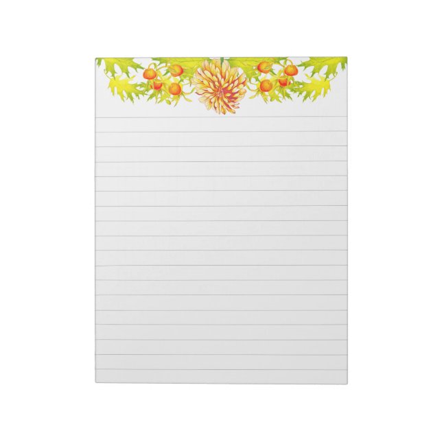 Autumn's Arrival on a Large Notepad (Rotated)