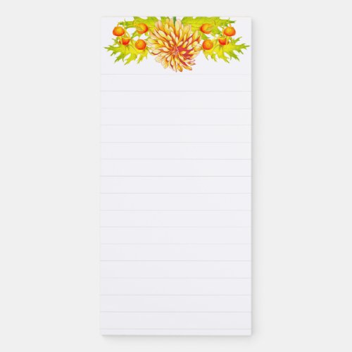 Autumns Arrival on a Magnetic Notepad