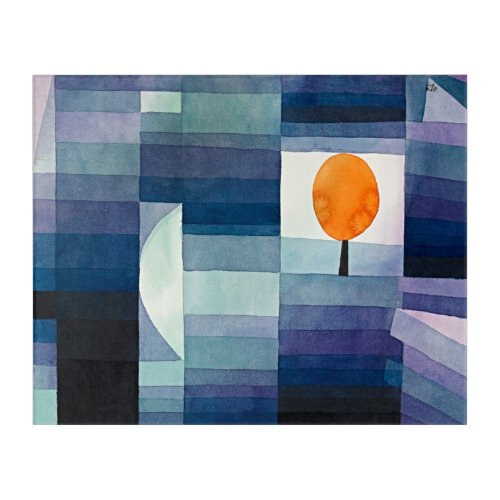 Autumns Artistry The Harbinger by Paul Klee Acrylic Print