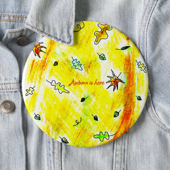 Autumn's Breath (Autumn Treehouse Collection) Button (In Situ)