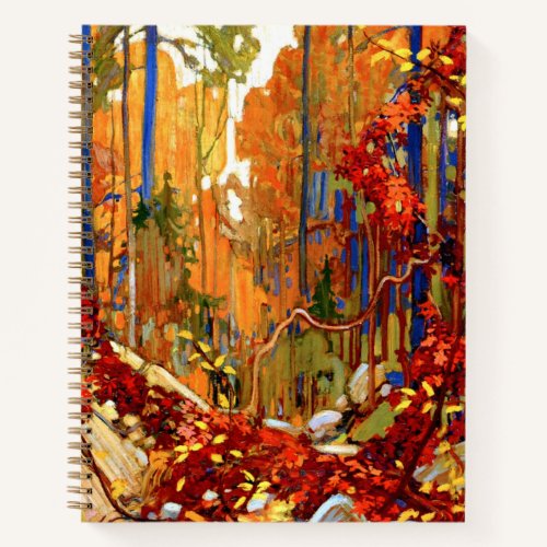 Autumn's Garland, Colorful Painting, Notebook