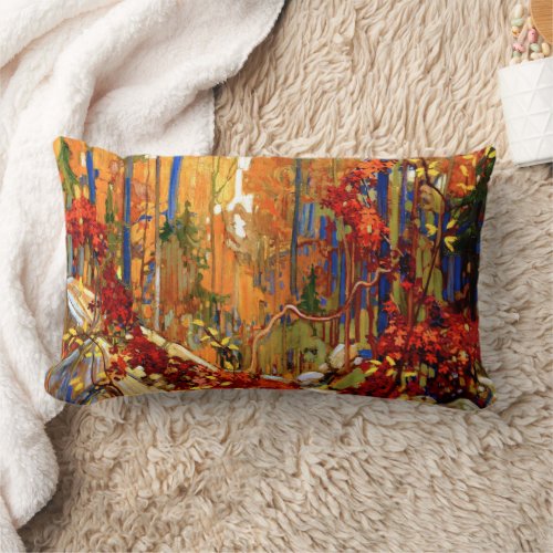 Autumns Garland famous painting Lumbar Pillow