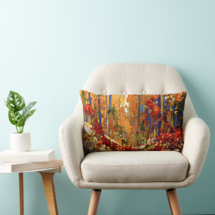 Autumn's Garland, famous painting, Lumbar Pillow