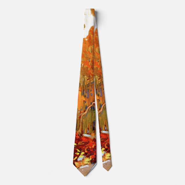 Autumn's Garland, famous painting, Neck Tie (Front)