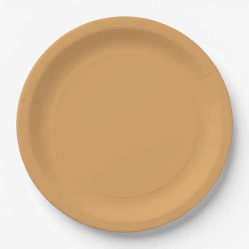 Autumns Garland Gold solid color Paper Plates