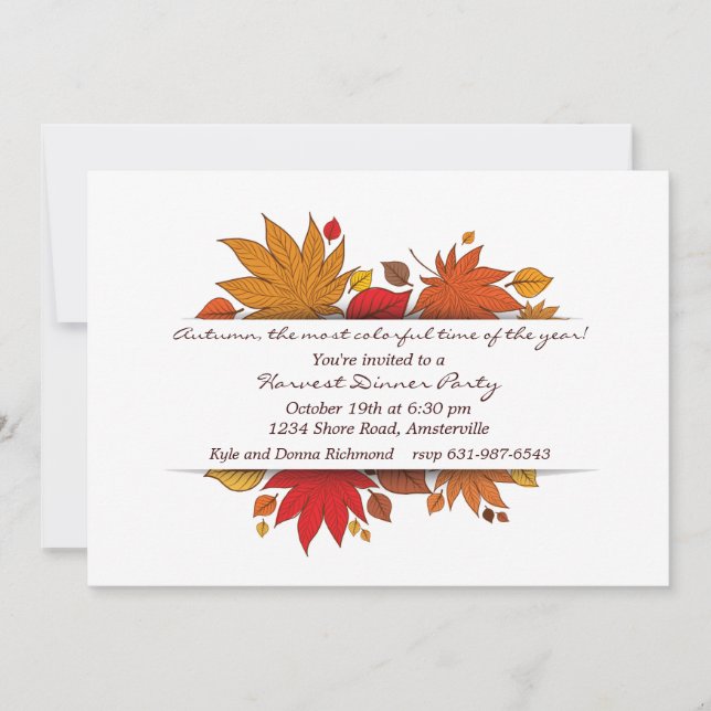 Autumn's Gifts Invitation (Front)