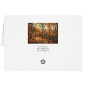 Autumn's Glow Blank Card (Back Horizontal)