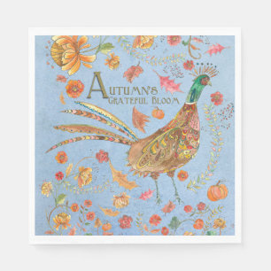 Autumn's Grateful Bloom Napkins