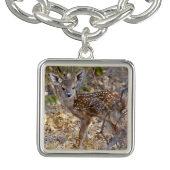 Autumn's Magic Series Fawn Charm Bracelet by WingSong at Zazzle