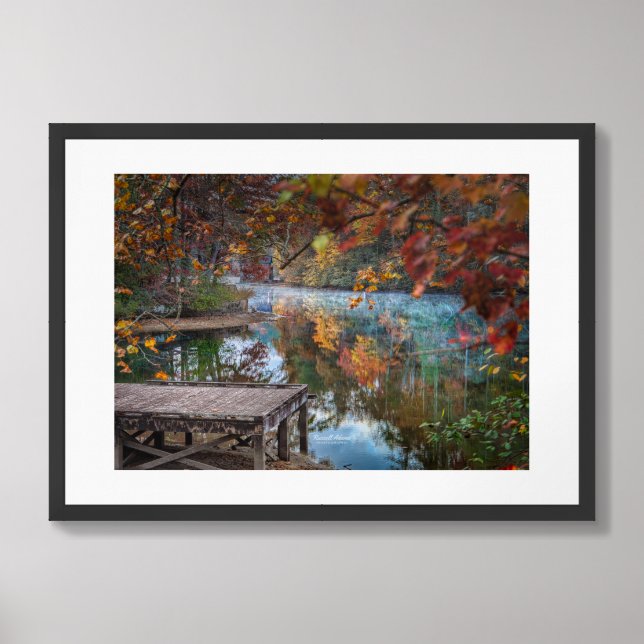 Autumn's Mirror Cove Framed Art (Framed Front)