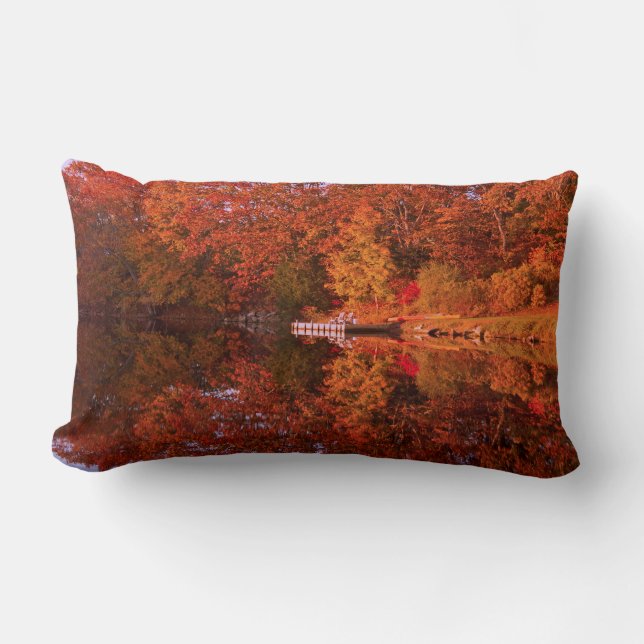 Autumn's Reflection Lumbar Pillow (Front)